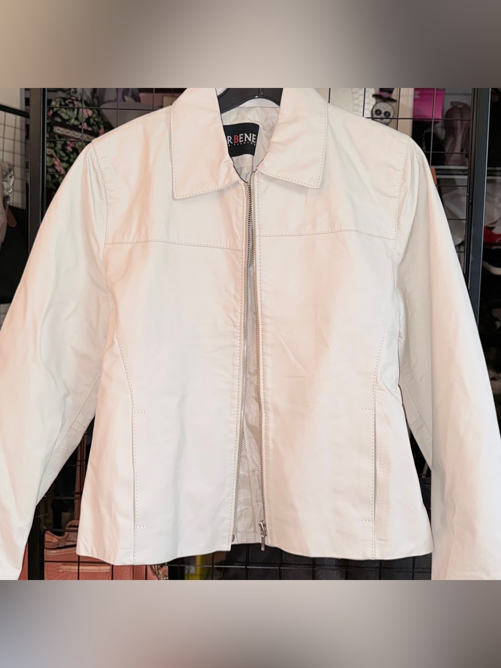 Farbene Eurofashion Genuine Leather Jacket Women’s M White Made in Brazil